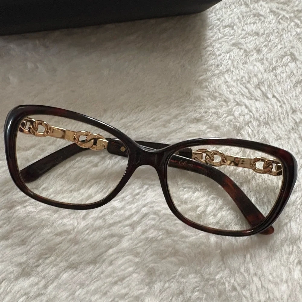 JIMMY CHOO vintage tortoise prescription transition lenses sunglasses glasses